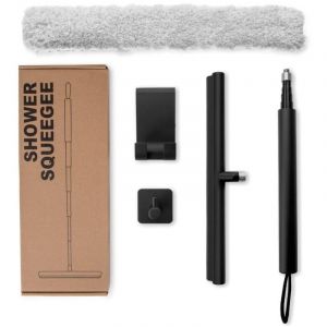 Shining House - Raclette de Douche 23.5-95cm,Raclette Salle de Bain avec Support en Silicone Raclette Douche Noyau Acier Inoxy, Raclette à Vitres