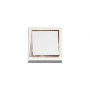 Bouton poussoir quadra blanc novar D680 - Friedland