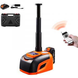 Mophorn Cric &eacute;lectrique pour voiture, 5 tonnes / 11 000 lb, portable avec grande capacit&eacute;, lumi&egrave;re LED et t&eacute;l&eacute;commande, pour berline, SUV, camion