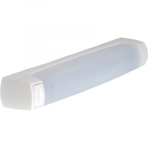 R&eacute;glette LED Eimeo avec interrupteur + prise 2P+T + diffuseur + tube LED 7 W 3000K - L'EBENOID