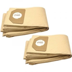 20x sacs compatible avec Ewt Industrial 30, NTP30, NTS30 aspirateur - papier, marron - Vhbw