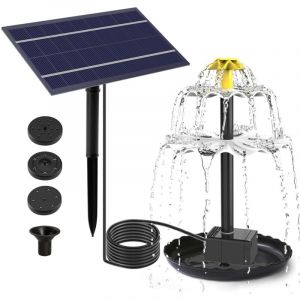 Fontaine Solaire Exterieure De Jardin, Pompe Bassin Solaire, Fontaines Extérieures Oiseaux, Pompe Arrosage Solaire Bassin Exterieur Déco Fontaine Eau