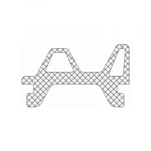 VGR209825 Joint d'arr&ecirc;t central Portes Pam30 Ditec entrematic VGR209825