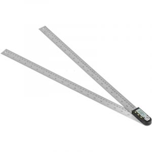 R&egrave;gle de Recherche d'Angle Num&eacute;rique 200-500mm, 2 en 1 Rapporteur Goniom&egrave;tre, Outil de Recherche d'Angle Num&eacute;rique Rapporteur avec Affichage pour