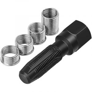 SABIR Kit de Reparation Filetage de Bougies d'allumage,5pcs Jeu de R&eacute;paration de Filetage M14 x 1,25 pour R&eacute;parer Le Filetage de 14 mm Bougie