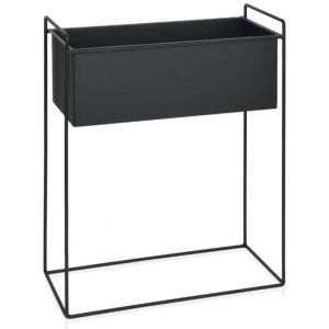 Jardini&egrave;re sur Pied en M&eacute;tal Noir