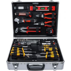 Jeu d'outils dans malette aluminium 129 pi&egrave;ces
