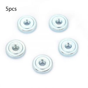 1/2/5/10 pi&egrave;ces &Eacute;crou molet&eacute; plat &agrave; poign&eacute;e pouce en acier au carbone zingu&eacute; GB807 M6 620