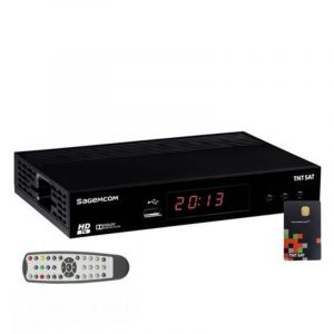 R&eacute;cepteur Satellite HD - SAGEM - TNTSAT V6 - HDMI - Noir - Compact 193x136x36mm