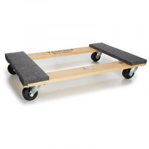Plateau roulant, avec revêtement en feutre, 4 roues pivotantes, capacité de charge 400 kg - Toolland