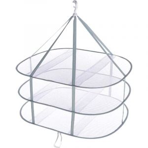 Suspendus séchoir à Pull,Cintre à Maille Pliable à 3 Niveaux pour Chandail,Sèche-Linge Niveaux en Filet,Cintre Empilable Polyvalent,pour l'intérieur