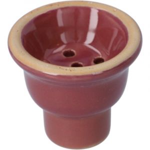 Grand foyer pour chicha en c&eacute;ramique rouge