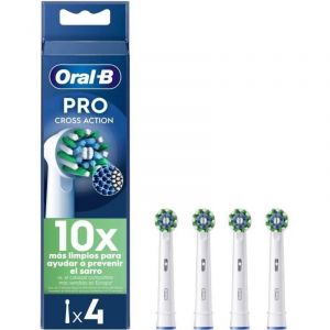 Brossettes - ORAL-B - Pro Cross Action - Pour brosse a dents - 4 unit&eacute;s