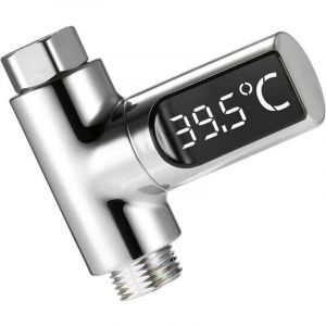 Thermom&egrave;tre de Douche &agrave; led, Thermom&egrave;tre Num&eacute;rique 5-85 &deg; c, avec thermom&egrave;tre Rotatif &agrave; 360 &deg;, Compteur d'eau &agrave; led, Thermom&egrave;tre pour Eau de Douche