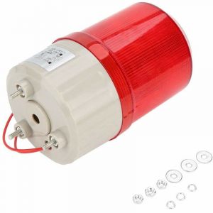 Feu d'Avertissement Voyant Alarme led Rouge BEM-1081 220V Eclairage Tournant Syst&egrave;me d'Eclairage Acousto-optique pour Syst&egrave;me d'Alarme