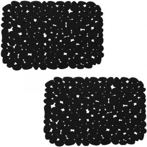 Lot de 2 Tapis Evier Cuisine, 40 x 30 cm, Tapis Evier à Faire Soi-Même pour Evier de Cuisine, Tapis D'évier à Drainage Tapide pour Vaisselle,