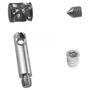 Kit 50 Pièces - Raccords Complets Pour Assemblage de Meubles - Baril 14mm. + Goujon M8 + Tirant + Douille (Tirant l. 34 mm.)