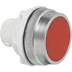 T16AA02 T16AA02 Bouton-poussoir collerette plastique, chromé vert 1 pc(s) - Baco
