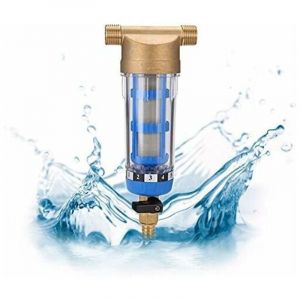 Filtre &agrave; eau r&eacute;utilisable pour s&eacute;diments spin-Down - Filtre &agrave; eau - Filetage ext&eacute;rieur - Pr&eacute;filtre &agrave; s&eacute;diments pour tuyau d'eau de fontaine - Filtre