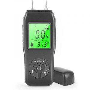 Enowelir Testeur d'Humidit&eacute; du Bois de Chauffage avec &Eacute;cran LCD, D&eacute;tecteur pour Mat&eacute;riaux de Construction Bois Mur et Plancher