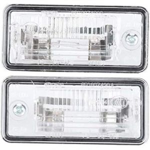 &Eacute;clairage pour plaque d'immatriculation, 1 paire Feux 8E0807430A 8E0807430B feu de plaque d'immatriculation adapt&eacute; pour A3 A4 A5 A6 C6 A8 D3 Q7 RS4