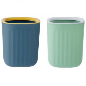 Ersandy - 2 pi&egrave;ces 15x12,5 cm petite poubelle de bureau mini poubelle bureau mini poubelle cuisine petite poubelle pour la maison salon cuisine