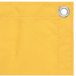 &Eacute;cran de balcon，Brise Vue de terrasse，Toile de Balcon Jaune 120x400 cm Tissu Oxford CFW153636