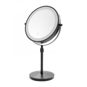 Miroir de maquillage r&eacute;glable en hauteur de 20,3 cm avec &eacute;clairage, rechargeable 10X/1 miroir grossissant &agrave; intensit&eacute; variable en continu avec