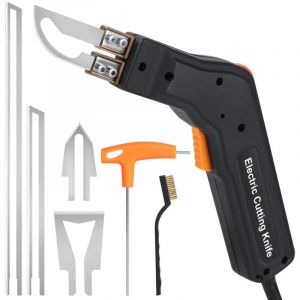 Couteau &Eacute;lectrique, 300W Coupe Polystyrene avec 5 lames en Nickel-Chrome, Machine de D&eacute;coupe de Mousse 0-600 ℃ pour Panneau EPS, EPP, KT Board, EVA,