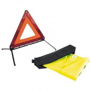 Adnauto - Kit de Securite Routiere - Obligatoire a partir du 1er juillet 2008 - 1 Gilet - 1 Triangle