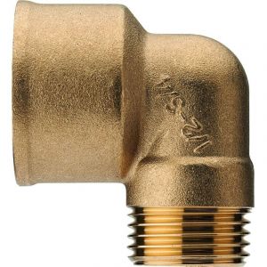 Coude 90&deg; r&eacute;duit laiton &agrave; visser MF - 1/2' (15x21mm) 3/4' (20x27mm) - Adrien Riquier