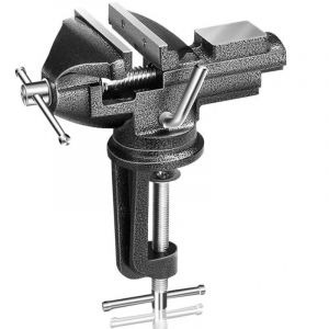 &Eacute;tau de table 80 mm, base pivotante &agrave; 360&deg;, &eacute;tau portable, &eacute;tau d'&eacute;tabli, &eacute;tau robuste en fonte pour &eacute;tabli, travail du bois, per&ccedil;age, travail du