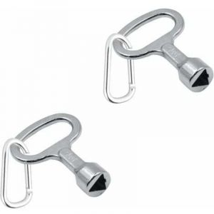 Clé Triangle, Clés Triangulaires, 2 Pièce Clé Triangulaire en Métal, Clés de Compteur de Gaz, Clé de Compteur de Gaz Triangulaire, Clé de Compteur de