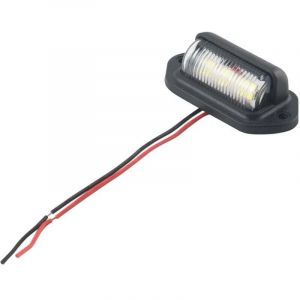 Lot de 2 &eacute;clairages LED 12 V pour plaque d'immatriculation, pour voitures, bateaux, motos, avions, camping-cars, camions, remorques, &eacute;clairage