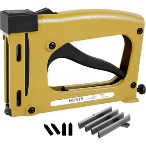 Point Driver Encadrement agrafeuse &agrave; main 20x12,5x3cm avec jeu d'agrafes agrafeuse pour cadre photo avec 2000 agrafes pilote de pointe pour cadres