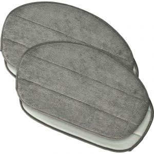 4x Housses de rechange compatible avec Leifheit CleanTenso nettoyeur à vapeur, balai vapeur - microfibre, gris - Vhbw