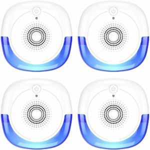 R&eacute;pulsif Ultrasons Insectes Haute Puissance 4 Pcs Anti Rongeurs Electrique Appareil Ultrason Anti Antiparasitaire R&eacute;pulsif Moustique Cafards Mouches