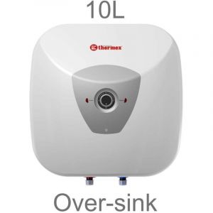 Chauffe-eau &eacute;lectrique HIT PRO 10L Thermex, Installation au-dessus de l'&eacute;vier arriv&eacute;es d'eau en bas