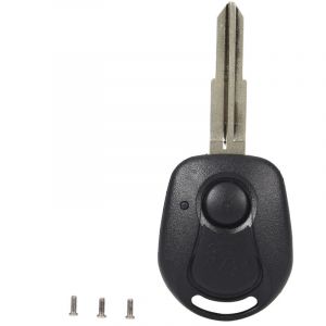 Jeffergarden Coque de cl&eacute; &agrave; distance, bo&icirc;tier &agrave; 2 boutons, pour voiture Ssangyong Actyon Kyron Rexton