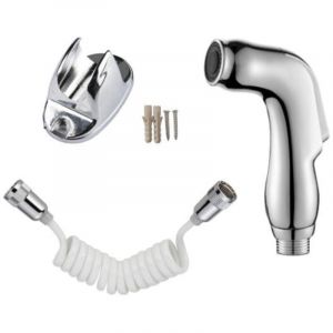 Complet avec pommeau de douche, tuyau de douche de 1,5 m&egrave;tre et support de pommeau de douche. douchette toilette wc,kit douchette wc,flexible wc,kit