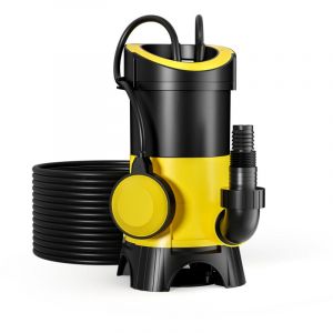 Wiltec Pompe &eacute;lectrique pour eaux sales &ndash; Submersible &ndash; 400 W / 7500 l/h &ndash; Refoulement max. 5 m &ndash; avec Flotteur &ndash; Particules jusqu&rsquo;&agrave; &Oslash; 5 mm &ndash;