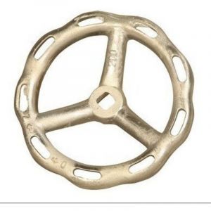 Volant pour vanne à guillotine DN80, diamètre de volant 200 mm, tige carrée 17 x 17 mm, aluminium, jaune