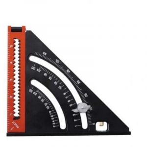 Pr&eacute; Equerre Menuisier Metal Aluminium R&egrave;gle de Triangle Pliante &Eacute;querre Combin&eacute;e 310mm Multifonction &Eacute;querre Triangle R&egrave;gle d'Angle Rapporteur