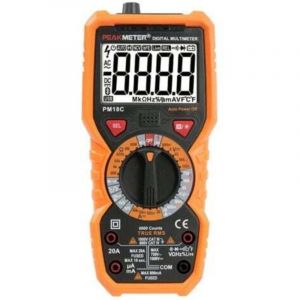 Multim&egrave;tre num&eacute;rique PM18C AC DC Testeur &eacute;lectrique num&eacute;rique automatique Voltm&egrave;tre sans contact Amp&egrave;rem&egrave;tre Ohmm&egrave;tre D&eacute;tecteur de tension Maintien