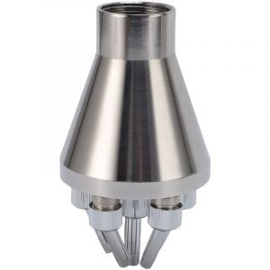 Buse de fontaine colonne en acier inoxydable, buse centrale droite pour jet d'eau, id&eacute;ale pour les jardins, les places et les am&eacute;nagements paysagers