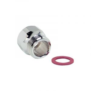 Banyo - Reduction laiton chrome fil fem 3/4', fil m&acirc;le 3/4' avec trou 18 mm pour becs mobiles ,