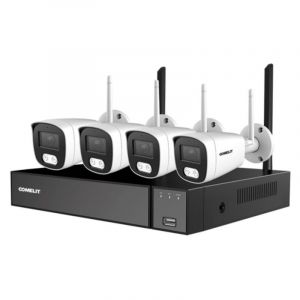 Kit Vid&eacute;osurveillance Comelit wi-fi nvr 8 canaux et 4 bullet WIKIT004S05NA