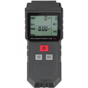 Testeur de rayonnement &eacute;lectromagn&eacute;tique portable, d&eacute;tecteur de dosim&egrave;tre de champ magn&eacute;tique de champ &eacute;lectrique, avec alarme sonore et lumineuse