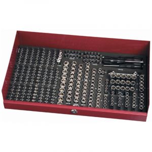 Kraftwerk - Bo&icirc;te &agrave; outils de douilles individuelles 1/4', 294 pi&egrave;ces