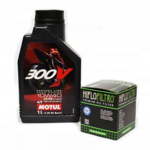 Huile MOTUL 300V 10W40 1L + Filtre Hiflo HF207 RMZ KXF KX F 250 450 Kawasaki